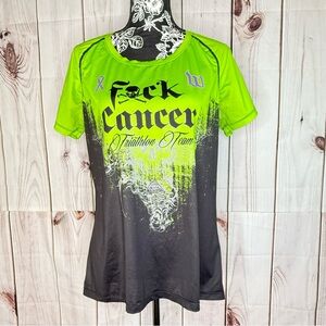 WATTIE INK. F cancer tri team running shirt